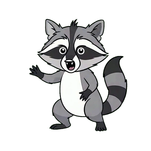 Happy rCoon mascot
